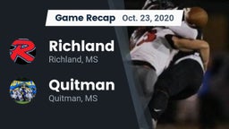 Recap: Richland  vs. Quitman  2020