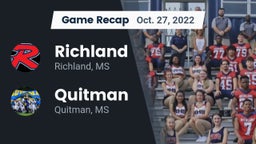 Recap: Richland  vs. Quitman  2022