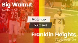 Matchup: Big Walnut vs. Franklin Heights  2016
