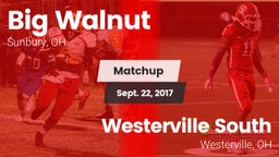 Matchup: Big Walnut vs. Westerville South  2017