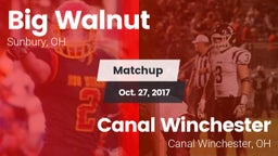 Matchup: Big Walnut vs. Canal Winchester  2017