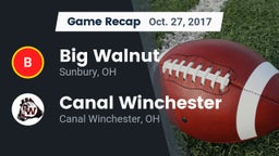 Recap: Big Walnut vs. Canal Winchester  2017