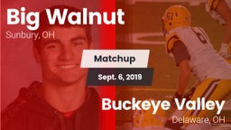 Matchup: Big Walnut vs. Buckeye Valley  2019