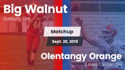 Matchup: Big Walnut vs. Olentangy Orange  2019