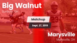 Matchup: Big Walnut vs. Marysville  2019