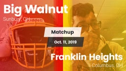 Matchup: Big Walnut vs. Franklin Heights  2019