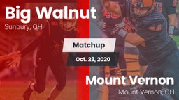 Matchup: Big Walnut vs. Mount Vernon  2020