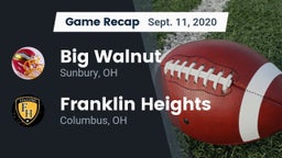 Recap: Big Walnut vs. Franklin Heights  2020