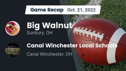Recap: Big Walnut vs. Canal Winchester Local Schools 2022