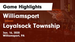 Williamsport  vs Loyalsock Township  Game Highlights - Jan. 16, 2020
