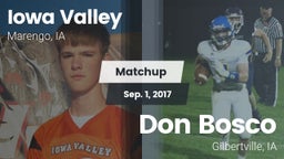 Matchup: Iowa Valley vs. Don Bosco  2017