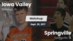 Matchup: Iowa Valley vs. Springville  2017