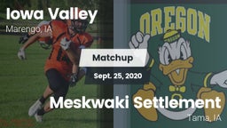 Matchup: Iowa Valley vs. Meskwaki Settlement  2020