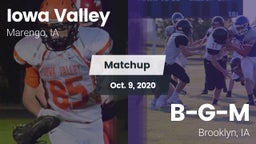 Matchup: Iowa Valley vs. B-G-M  2020