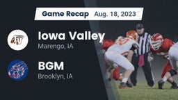 Recap: Iowa Valley  vs. BGM  2023