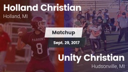 Matchup: Holland Christian vs. Unity Christian  2017