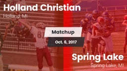 Matchup: Holland Christian vs. Spring Lake  2017