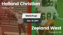 Matchup: Holland Christian vs. Zeeland West  2017