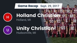Recap: Holland Christian vs. Unity Christian  2017