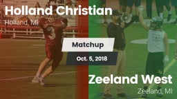 Matchup: Holland Christian vs. Zeeland West  2018