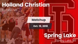 Matchup: Holland Christian vs. Spring Lake  2018