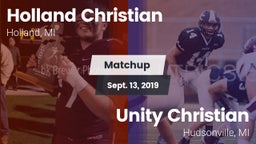 Matchup: Holland Christian vs. Unity Christian  2019