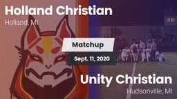 Matchup: Holland Christian vs. Unity Christian  2020