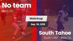 Matchup: Wooster vs. South Tahoe  2016