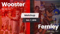 Matchup: Wooster vs. Fernley  2016