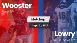 Matchup: Wooster vs. Lowry  2017
