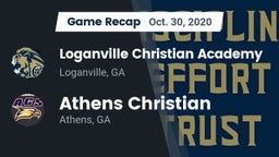 Recap: Loganville Christian Academy  vs. Athens Christian  2020