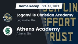 Recap: Loganville Christian Academy  vs. Athens Academy 2021