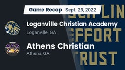 Recap: Loganville Christian Academy  vs. Athens Christian  2022
