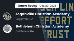 Recap: Loganville Christian Academy vs. Bethlehem Christian Academy  2023