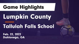 Lumpkin County  vs Tallulah Falls School Game Highlights - Feb. 22, 2022