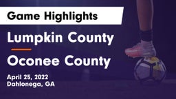 Lumpkin County  vs Oconee County Game Highlights - April 25, 2022