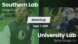 Matchup: Southern Lab vs. University Lab  2018