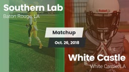 Matchup: Southern Lab vs. White Castle  2018
