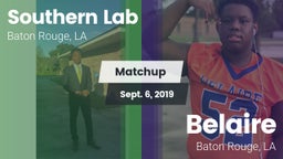Matchup: Southern Lab vs. Belaire  2019