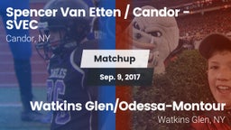 Matchup: Candor vs. Watkins Glen/Odessa-Montour 2017