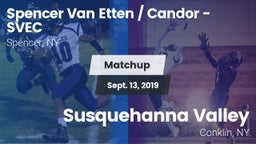 Matchup: Candor vs. Susquehanna Valley  2019