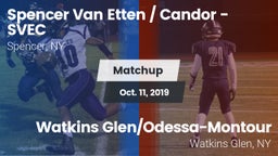 Matchup: Candor vs. Watkins Glen/Odessa-Montour 2019