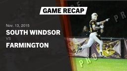 Recap: South Windsor  vs. Farmington  2015