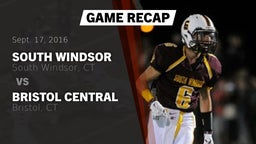 Recap: South Windsor  vs. Bristol Central  2016