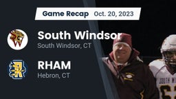 Recap: South Windsor  vs. RHAM  2023