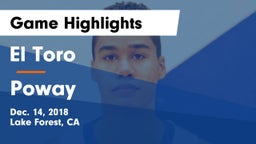 El Toro  vs Poway  Game Highlights - Dec. 14, 2018