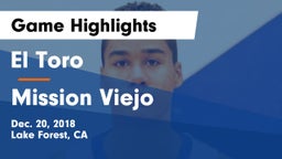 El Toro  vs Mission Viejo  Game Highlights - Dec. 20, 2018