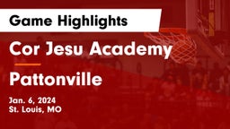 Cor Jesu Academy vs Pattonville  Game Highlights - Jan. 6, 2024