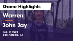 Warren  vs John Jay  Game Highlights - Feb. 2, 2021