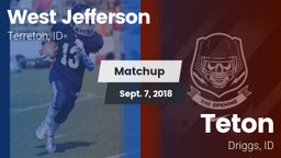 Matchup: West Jefferson vs. Teton  2018